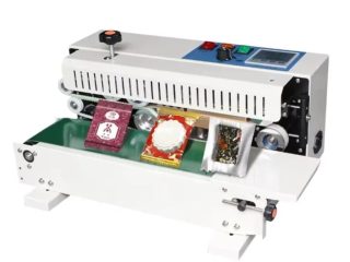 Mini continuous band sealer machine